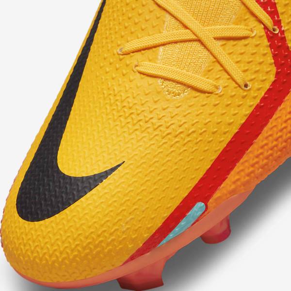 Scarpe da Calcio Uomo Nike Phantom GT2 Pro Dynamic Fit FG Firm-Ground Arancioni Rosse Chiaro Nere | NK046AYM