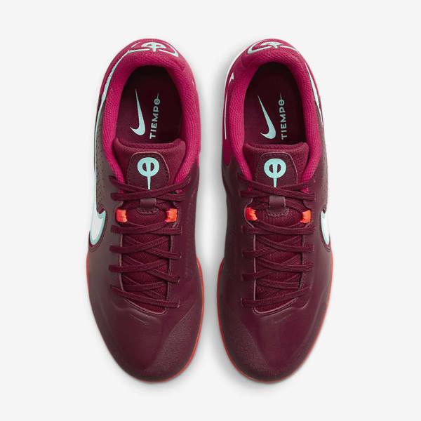 Scarpe da Calcio Uomo Nike React Tiempo Legend 9 Pro IC Indoor-Court Rosse Rosse Chiaro Bianche | NK569GPI