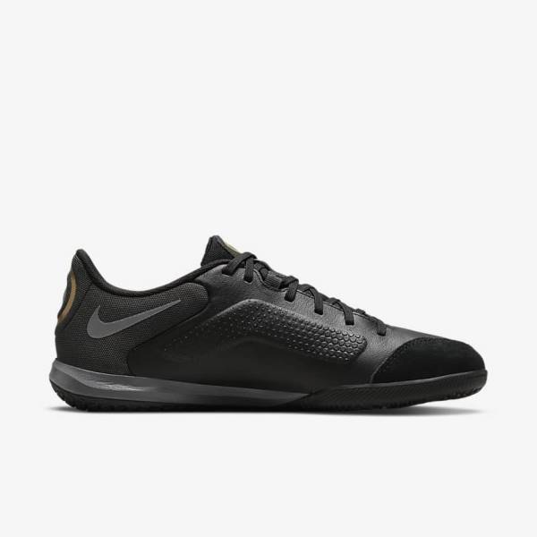 Scarpe da Calcio Uomo Nike Tiempo Legend 9 Academy IC Indoor-Court Nere Grigie Scuro Metal Oro Nere | NK234QRM