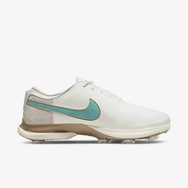 Scarpe da Golf Donna Nike Air Zoom Victory Tour 2 Bianche Marroni Chiaro Verde Acqua | NK534MDB