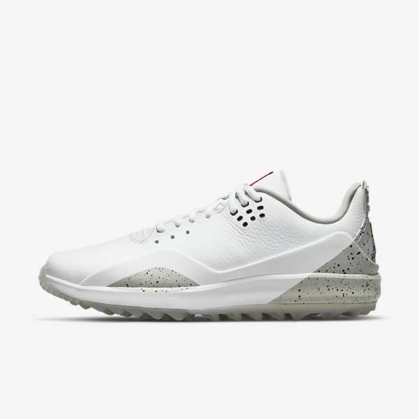 Scarpe da Golf Uomo Nike Jordan ADG 3 Bianche Grigie Nere | NK379XAO