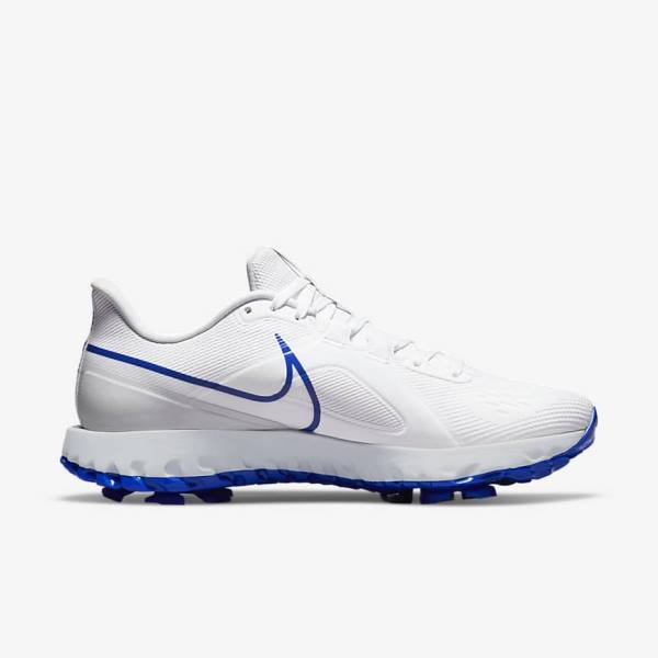 Scarpe da Golf Uomo Nike React Infinity Pro Bianche Platino Blu | NK526ICG