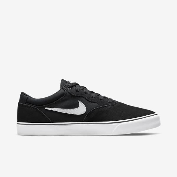 Scarpe da Skate Donna Nike SB Chron 2 Nere Bianche | NK031YHL