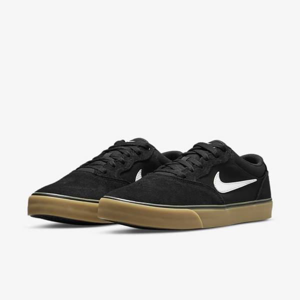 Scarpe da Skate Donna Nike SB Chron 2 Nere Marroni Chiaro Bianche | NK610VFI