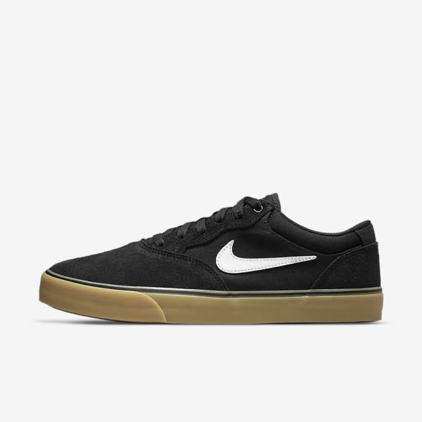 Scarpe da Skate Donna Nike SB Chron 2 Nere Marroni Chiaro Bianche | NK610VFI