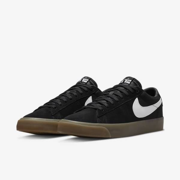 Scarpe da Skate Donna Nike SB Zoom Blazer Low Pro GT Nere Bianche | NK816WDC