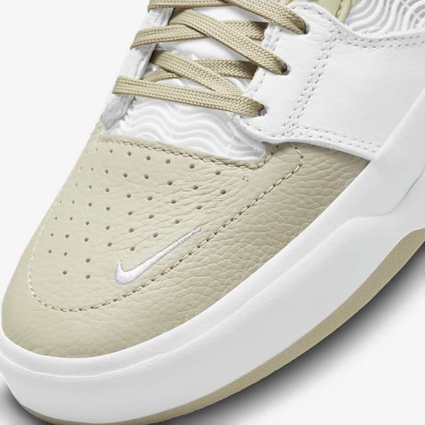 Scarpe da Skate Uomo Nike SB Ishod Wair Premium Grigie Chiaro Bianche Khaki | NK698IXO