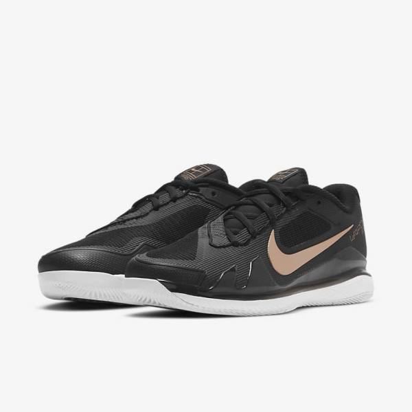 Scarpe da Tennis Donna Nike NikeCourt Air Zoom Vapor Pro Hard-Court Nere Bianche Metal Rosse Marroni | NK138SOP