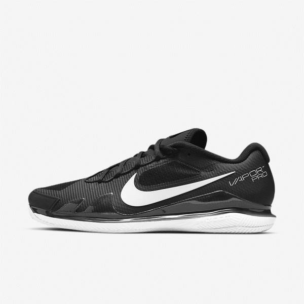 Scarpe da Tennis Uomo Nike NikeCourt Air Zoom Vapor Pro Clay Court Nere Bianche | NK792MCF