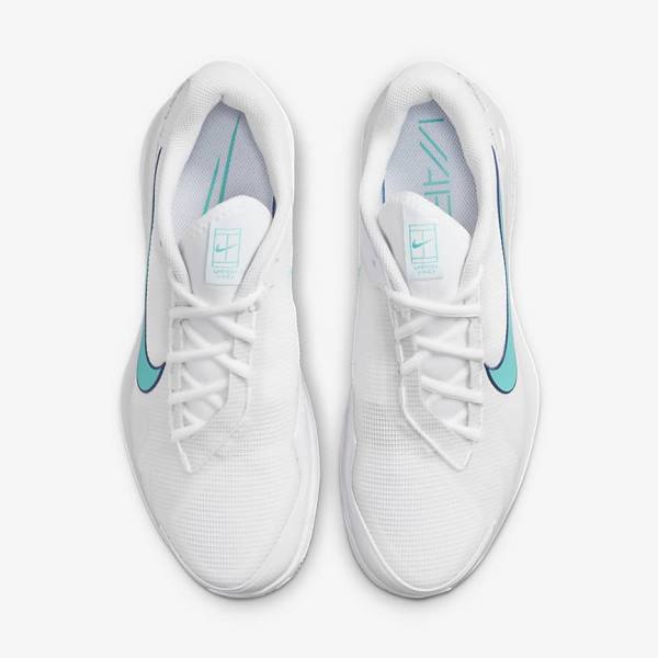 Scarpe da Tennis Uomo Nike NikeCourt Air Zoom Vapor Pro Clay Court Bianche Beige Chiaro Blu Reale Blu Verde Acqua | NK816WNL