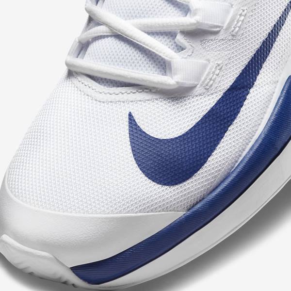 Scarpe da Tennis Uomo Nike NikeCourt Vapor Lite Clay Court Bianche Blu Reale Blu | NK715SOL