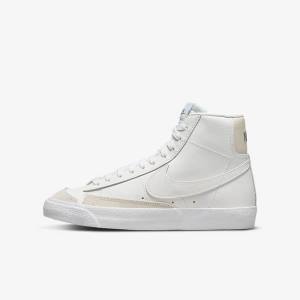 Scarpe Da Basket Bambino Nike Blazer Mid 77 Older Bianche Marroni Chiaro Bianche | NK089HBF