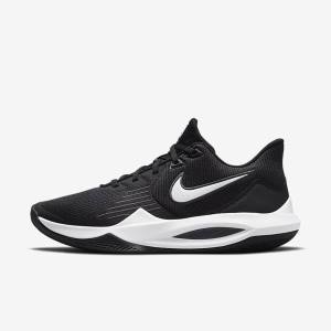 Scarpe Da Basket Donna Nike Precision 5 Nere Grigie Scuro Bianche | NK257PDV