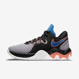 Scarpe Da Basket Donna Nike Renew Elevate 2 Nere Bianche Arancioni Blu Chiaro | NK134IHB