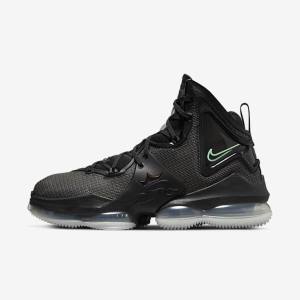 Scarpe Da Basket Uomo Nike LeBron 19 Nere Grigie Scuro Verdi | NK268KFH