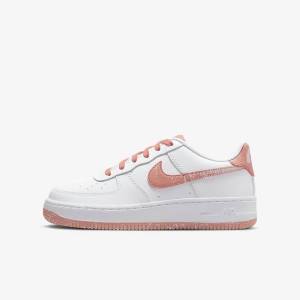 Scarpe Da Ginnastica Bambino Nike Air Force 1 LV8 Older Bianche Corallo | NK126IDG