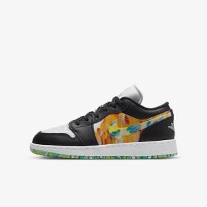 Scarpe Da Ginnastica Bambino Nike Air Jordan 1 Low SE Older Nere Arancioni Bianche | NK425VKS