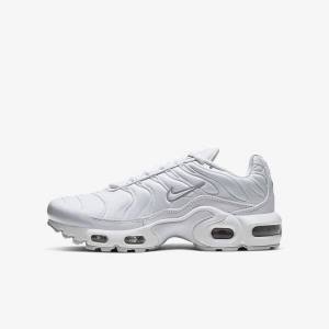 Scarpe Da Ginnastica Bambino Nike Air Max Plus Older Bianche Metal Argento Bianche | NK092LDV