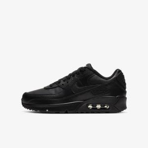 Scarpe Da Ginnastica Bambino Nike Air Max 90 LTR Older Nere Bianche | NK704OKN