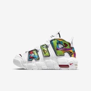 Scarpe Da Ginnastica Bambino Nike Air More Uptempo Older Bianche | NK029VNH