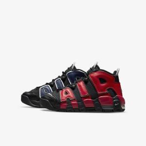 Scarpe Da Ginnastica Bambino Nike Air More Uptempo Older Nere Blu Marino Bianche Rosse | NK061OLP