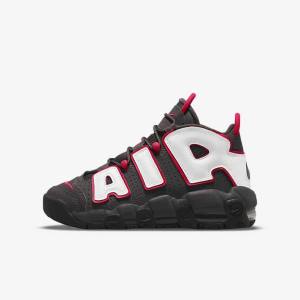 Scarpe Da Ginnastica Bambino Nike Air More Uptempo Older Grigie Nere Rosse Bianche | NK914NGD