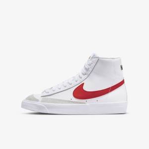 Scarpe Da Ginnastica Bambino Nike Blazer Mid 77 Older Bianche Blu Nere Rosse | NK580SXB