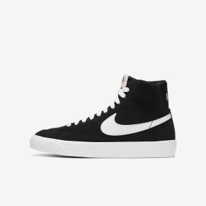 Scarpe Da Ginnastica Bambino Nike Blazer Mid 77 Scamosciate Older Nere Arancioni Bianche | NK615XMO