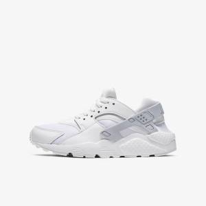 Scarpe Da Ginnastica Bambino Nike Huarache Run Older Bianche Platino Bianche | NK452VFK