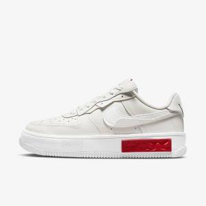 Scarpe Da Ginnastica Donna Nike Air Force 1 Fontanka Bianche Rosse | NK149PYD