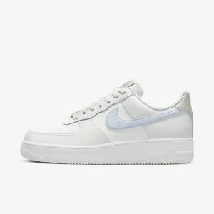 Scarpe Da Ginnastica Donna Nike Air Force 1 07 Bianche Metal Argento Blu Chiaro | NK369JIU