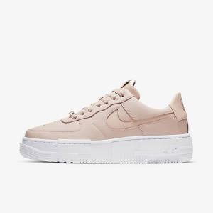 Scarpe Da Ginnastica Donna Nike Air Force 1 Pixel Beige Nere Bianche | NK436DJK