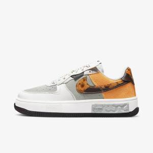 Scarpe Da Ginnastica Donna Nike Air Force 1 Fontanka Marroni Beige Chiaro Gialle | NK631GSA