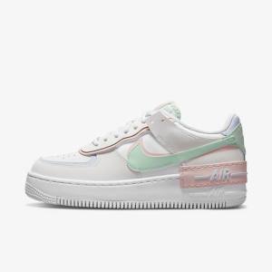 Scarpe Da Ginnastica Donna Nike Air Force 1 Shadow Bianche Menta Grigie | NK650JQM