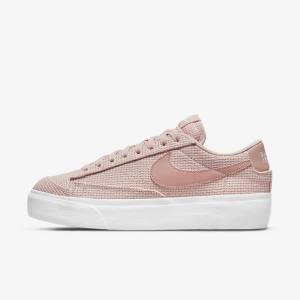 Scarpe Da Ginnastica Donna Nike Blazer Low Platform Rosa Bianche Rosa Rosa | NK038JMQ