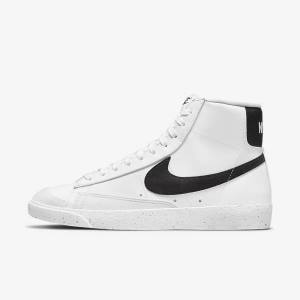 Scarpe Da Ginnastica Donna Nike Blazer Mid 77 Next Nature Bianche Nere | NK768DSF