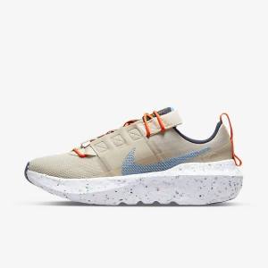 Scarpe Da Ginnastica Donna Nike Crater Impact Crema Bianche Blu Chiaro | NK758TEN