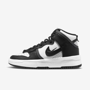 Scarpe Da Ginnastica Donna Nike Dunk High Up Bianche Grigie Scuro Nere | NK802SWY