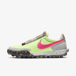 Scarpe Da Ginnastica Donna Nike Waffle Racer Crater Nere Verdi Rosa | NK261LOV