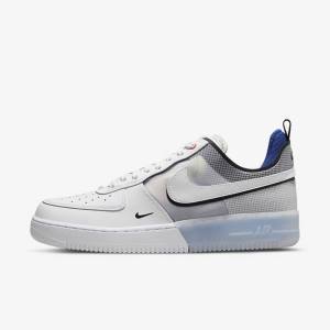 Scarpe Da Ginnastica Uomo Nike Air Force 1 React Bianche Blu Chiaro Blu Reale Blu Bianche | NK261UYR