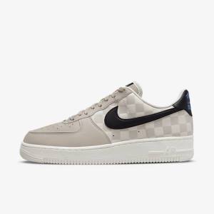 Scarpe Da Ginnastica Uomo Nike Air Force 1 07 QS Crema Nere Nere | NK368ZYH