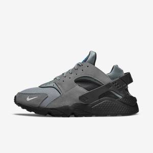 Scarpe Da Ginnastica Uomo Nike Air Huarache Grigie Blu Chiaro Nere Metal Argento | NK194UVR