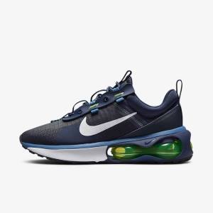 Scarpe Da Ginnastica Uomo Nike Air Max 2021 Ossidiana Verdi Chiaro Blu Bianche | NK189CUS