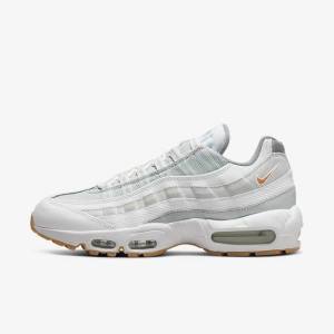 Scarpe Da Ginnastica Uomo Nike Air Max 95 Bianche Platino Grigie Gialle | NK317GMN