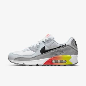 Scarpe Da Ginnastica Uomo Nike Air Max 90 Air Max Month Grigie Rosse Chiaro Nere | NK498EQJ