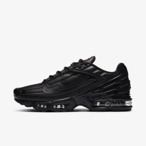 Scarpe Da Ginnastica Uomo Nike Air Max Plus 3 Pelle Nere Grigie Scuro | NK305IGF