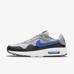 Scarpe Da Ginnastica Uomo Nike Air Max SC Grigie Chiaro Grigie Scuro Bianche Blu Reale | NK483OWA