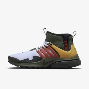 Scarpe Da Ginnastica Uomo Nike Air Presto Mid Utility Grigie Scuro Verdi Nere | NK672YMV