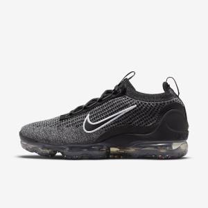 Scarpe Da Ginnastica Uomo Nike Air VaporMax 2021 FK Nere Bianche Grigie Scuro Nere | NK538BZT