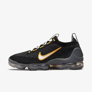 Scarpe Da Ginnastica Uomo Nike Air VaporMax 2021 FK Nere Oro Grigie Scuro Bianche | NK971MOG